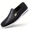 Autumn Men's Shoes, Genuine Breathable Soft Cowhide Slip-On Shoes, Korean Style Fashion Soft Sole Men's Casual Shoes