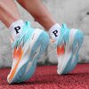 Men'S Carbon Plate Ultra-Light Running Shoes, Breathable Mesh, Non-Slip, Shock-Absorbing Soft Sole, Fashionable And Versatile, Professional Sports Shoes For Students