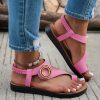 New Flat Sandals, Summer Fashion, Versatile, Casual, Wear-Resistant and Non-Slip, Soft Sole for Comfort, for Home and Outdoors, Bohemian Flat Sandal Slippers, Women Shoes