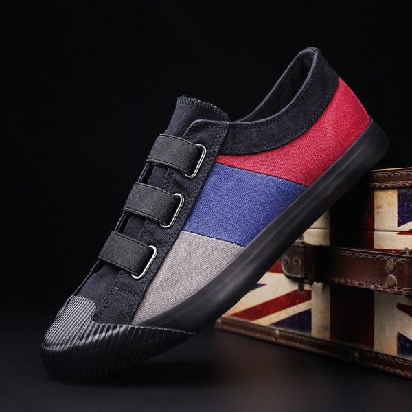 Men'S Sports Casual Shoes Comfortable Lined Canvas Shoes Simple Trendy Outdoor Sports on Foot Vacation Leisure Fashion Men'S Shoes