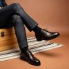 Handmade Men's Dress Shoes, Business Derby Shoes, Full-Grain Suit Shoes, All-Season Versatile Genuine Men's Shoes